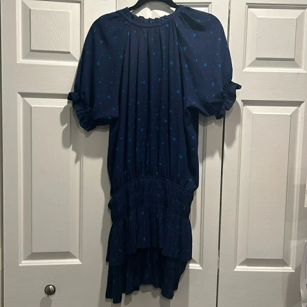 Decker Navy Star Dress, Size Large